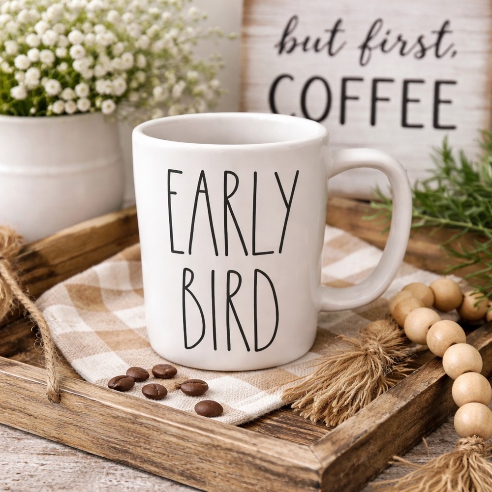 Rae Dunn Early Bird‎ Ceramic Mug